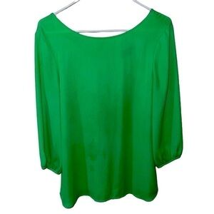 𝅺SPENSE BOW BACK GREEN BLOUSE SIZE SMALL